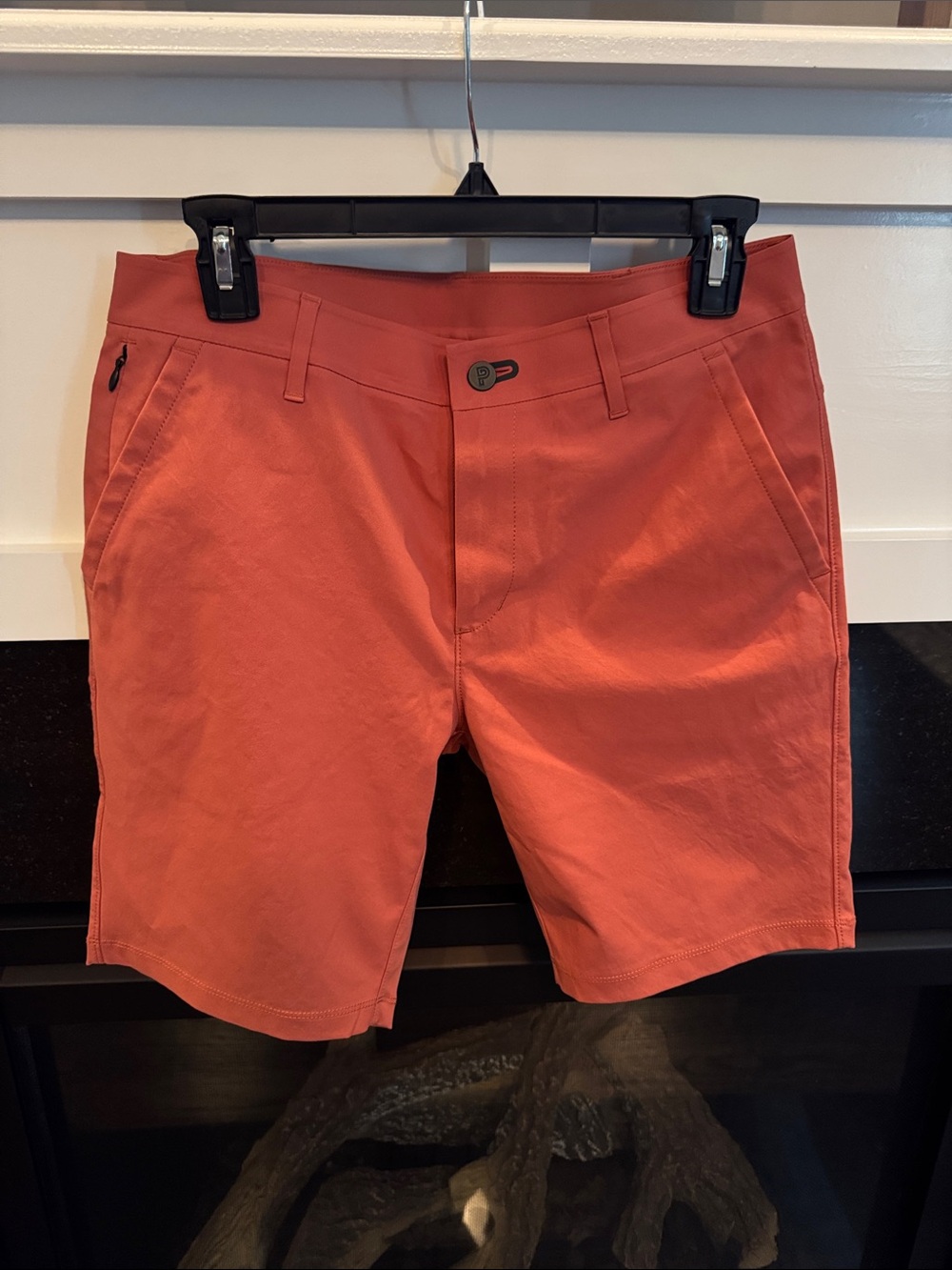 Men's Flat-Front Coral Performance Shorts